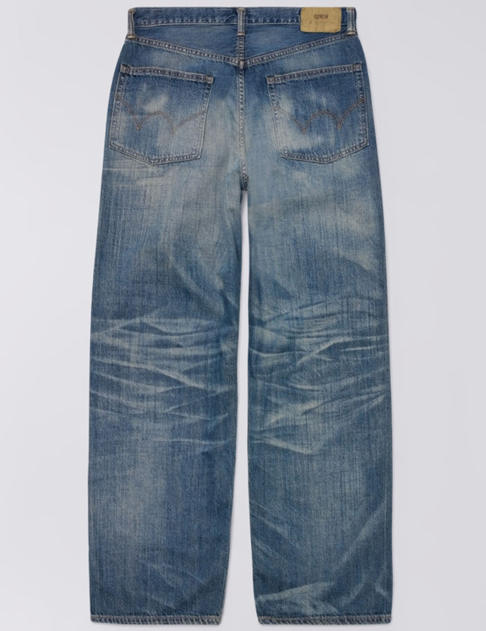 Edwin Jeans Wide Red Selvedge Jeans - Blue, Dark Used Wash