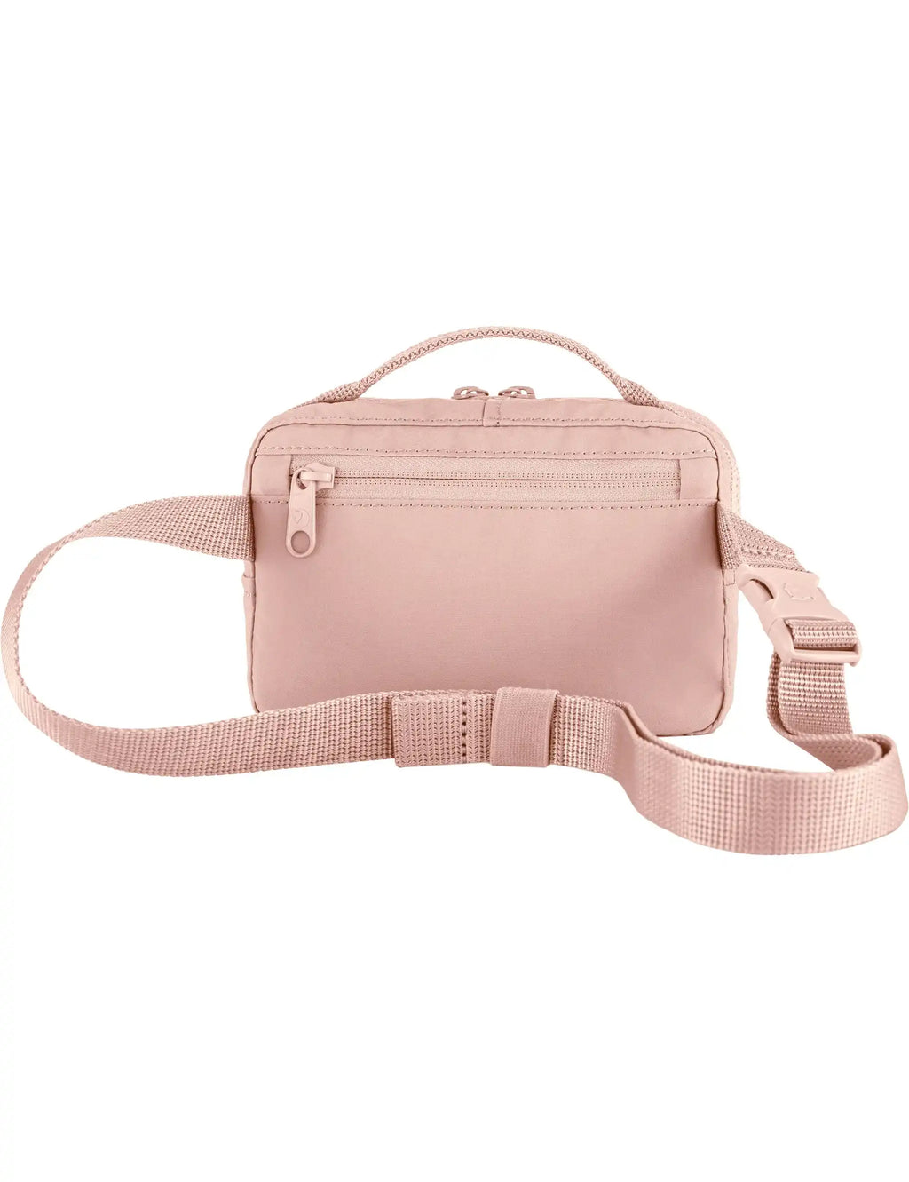 Fjällräven Kånken hip pack with front zip pocket and adjustable crossbody strap, side view