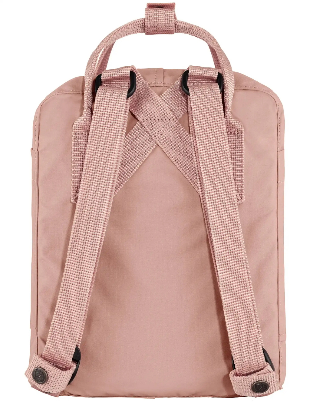 Kanken Mini backpack, chalk rose with adjustable shoulder straps and top handle