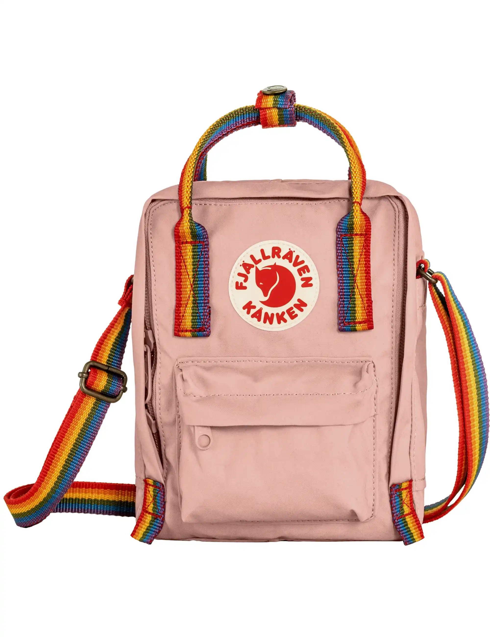 Fjallraven Kanken Rainbow Sling Bag 2.5L - Chalk Rose-Rainbow
