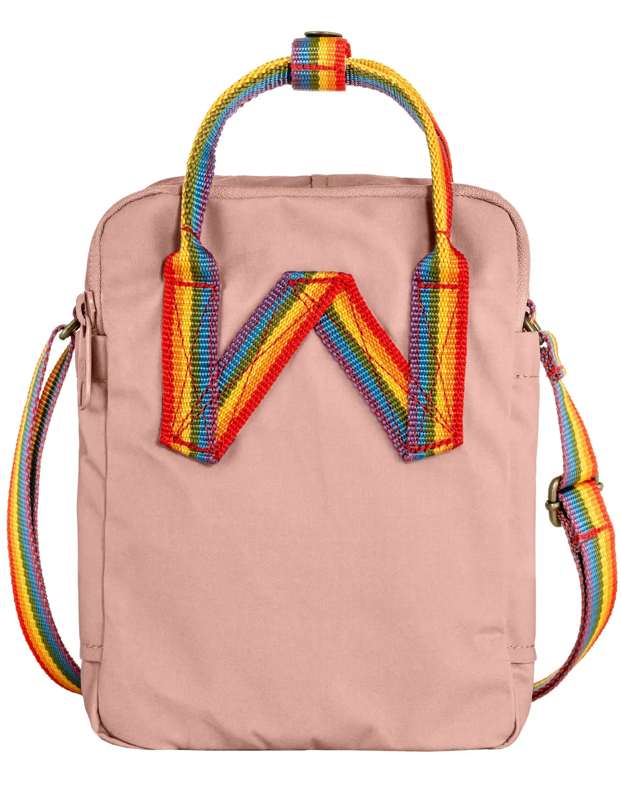 Fjallraven Kanken Rainbow Sling Bag 2.5L - Chalk Rose-Rainbow