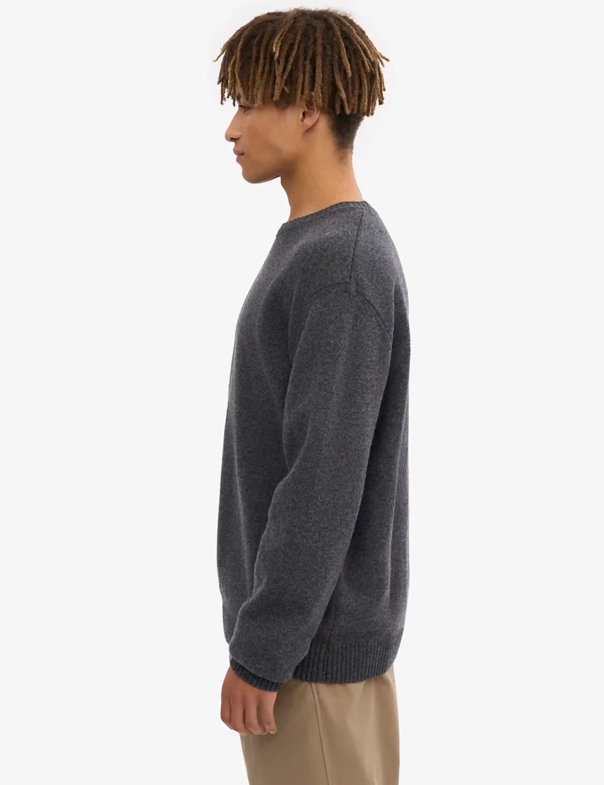 Colorful Standard Classic Merino Wool Crew Sweater - Lava Grey