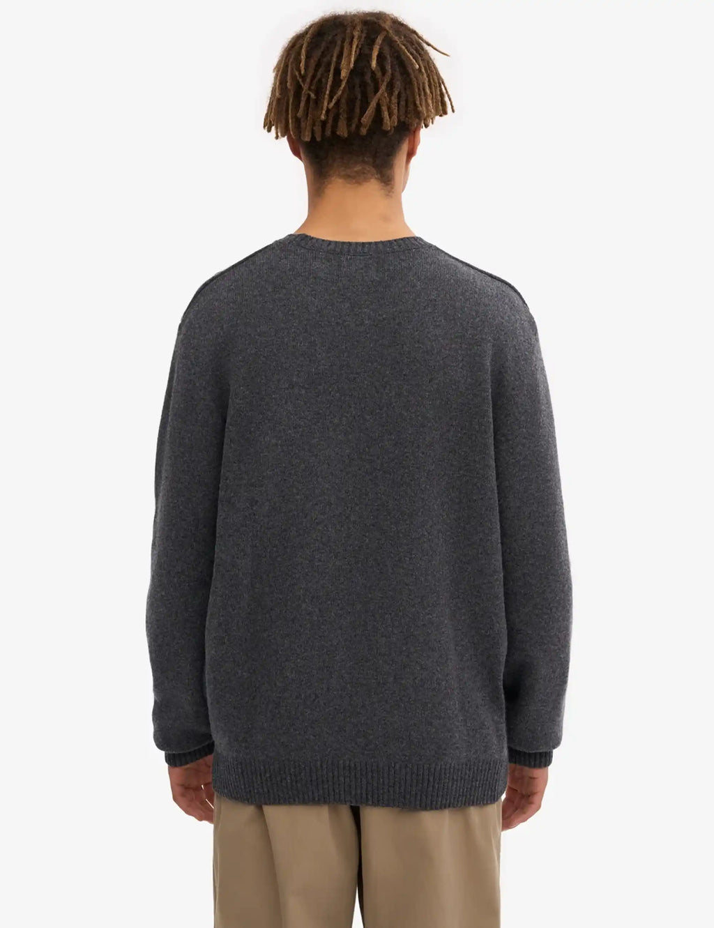 Classic Merino Wool Crew Sweater - Lava Grey