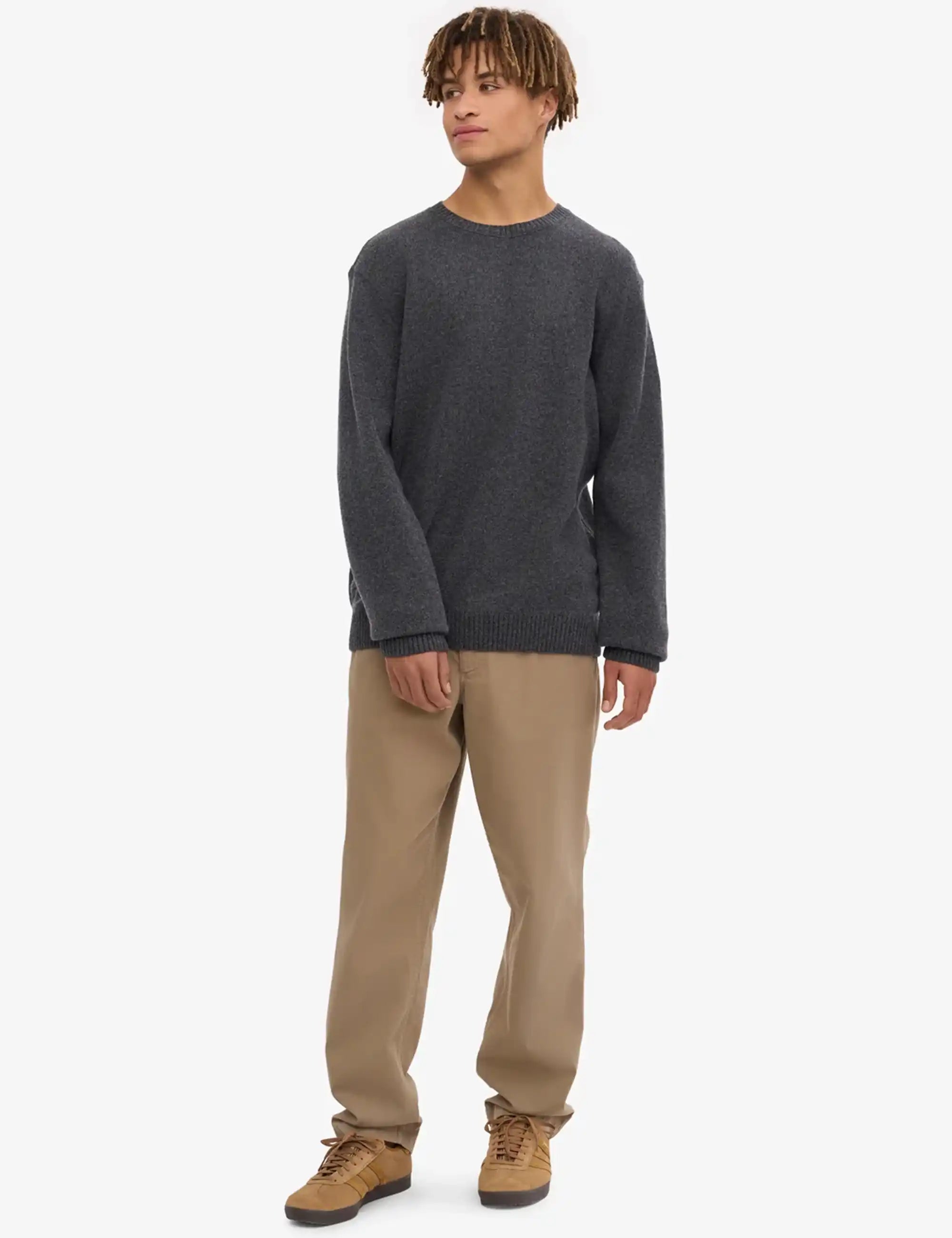 Colorful Standard Classic Merino Wool Crew Sweater - Lava Grey