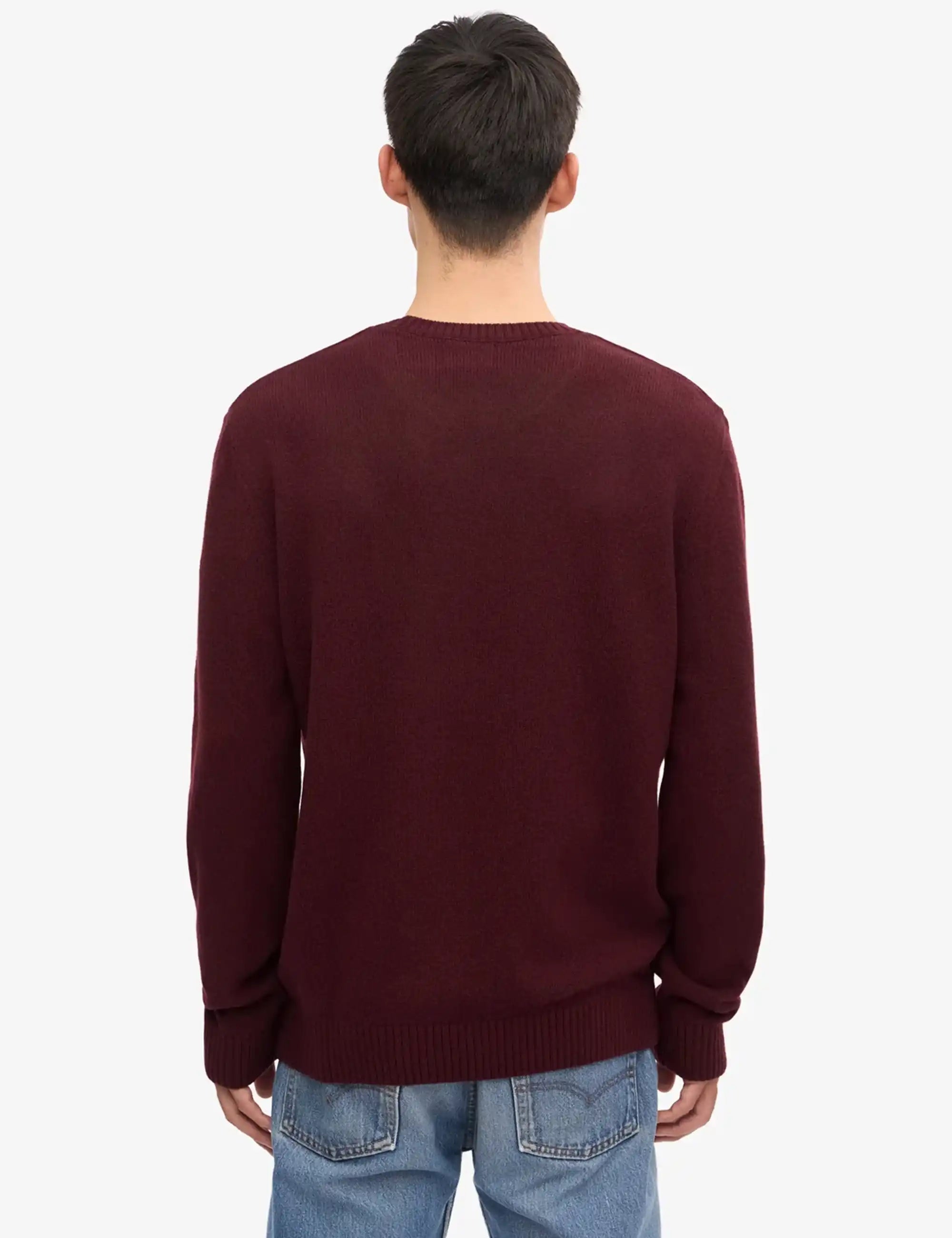 Colorful Standard Classic Merino Wool Crew Sweater - Oxblood Red