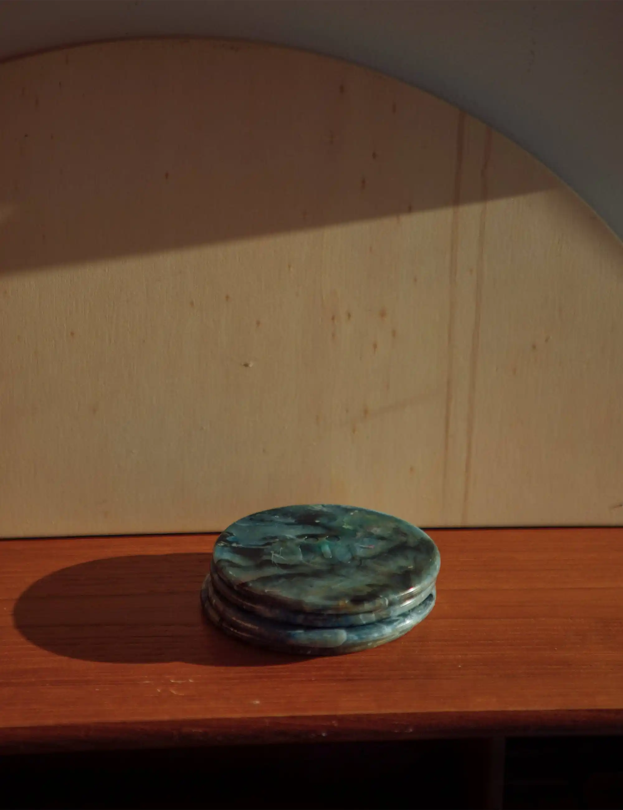 Müll Club Recycled Plastic Coasters (Set of 2) - Marble