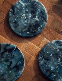 Recycled Plastic Coasters (Set of 2) - Marble