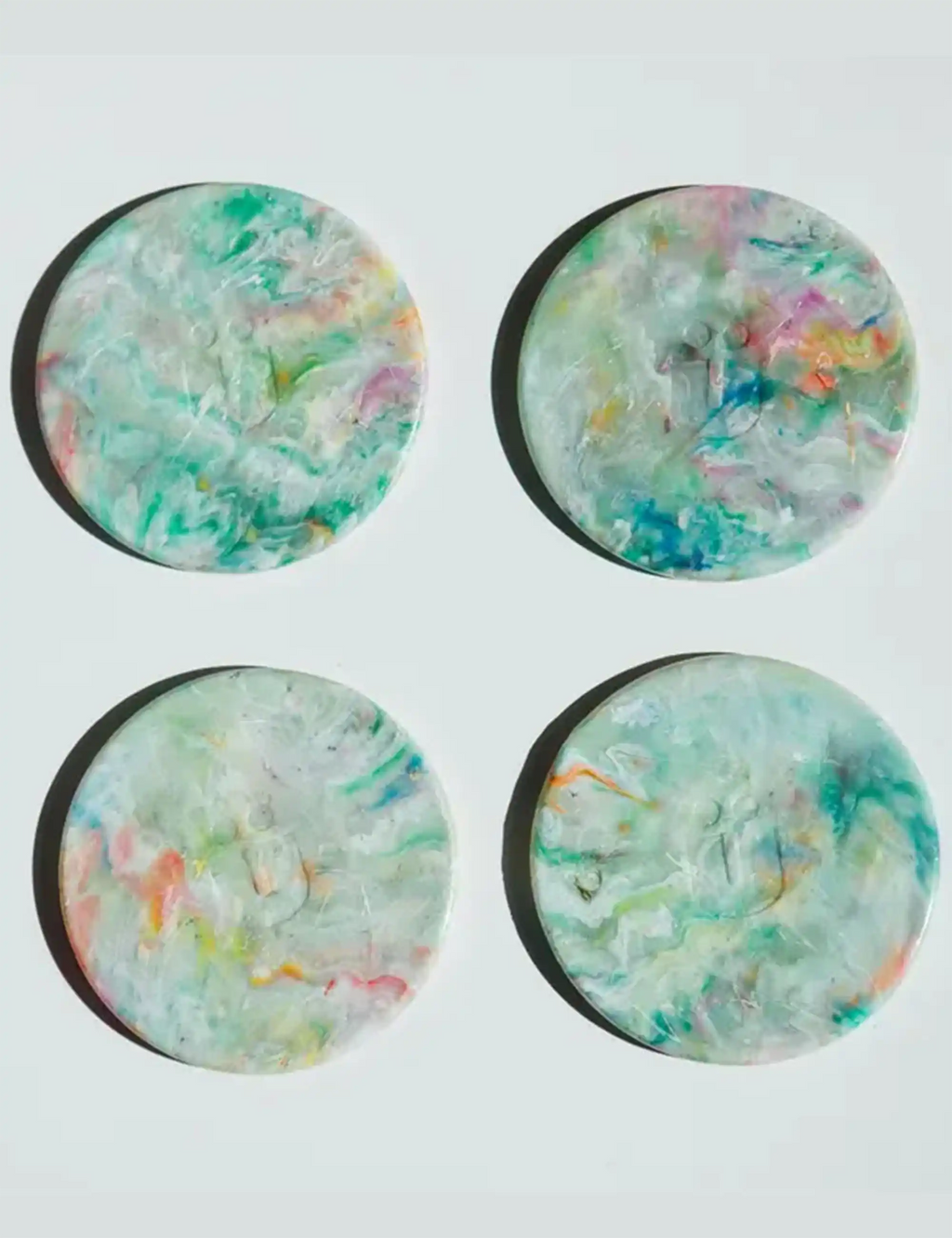 Recycled Plastic Coasters (Set of 4) - YE-O