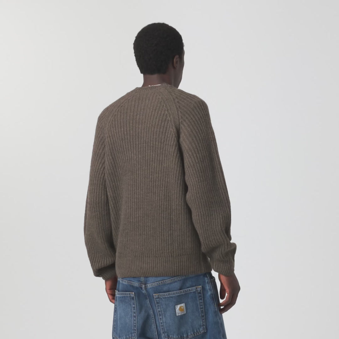Carhartt WIP Firth Knit Crew Sweater - Shungite video