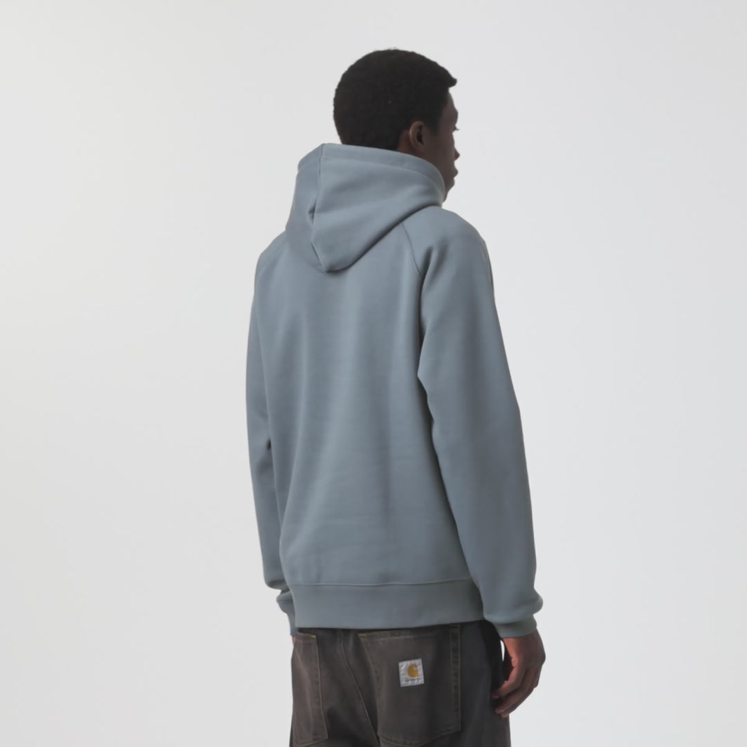 Carhartt WIP Chase Hooded Sweatshirt - Icesheet/Gold