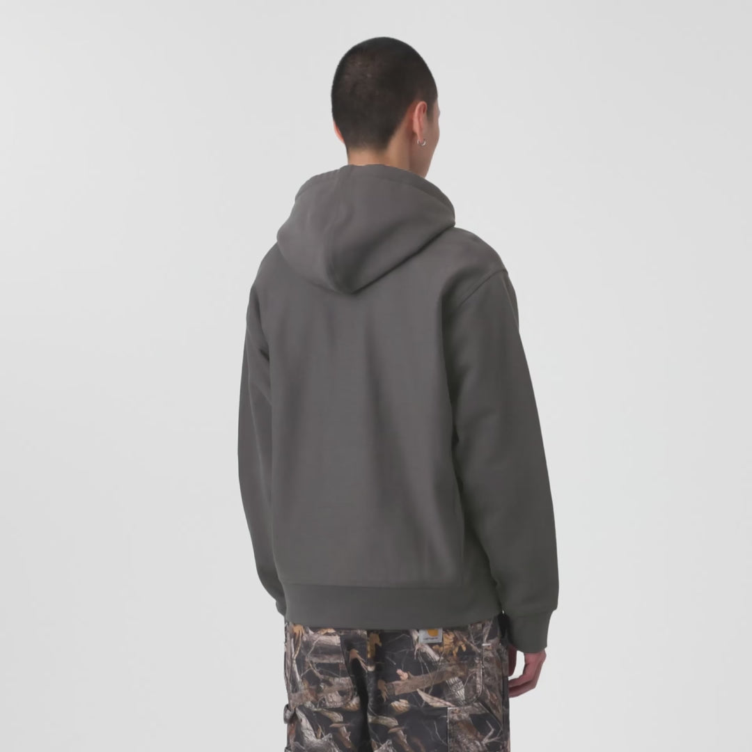 Carhartt WIP Carhartt WIP American Script Hooded Sweatshirt - Graphite