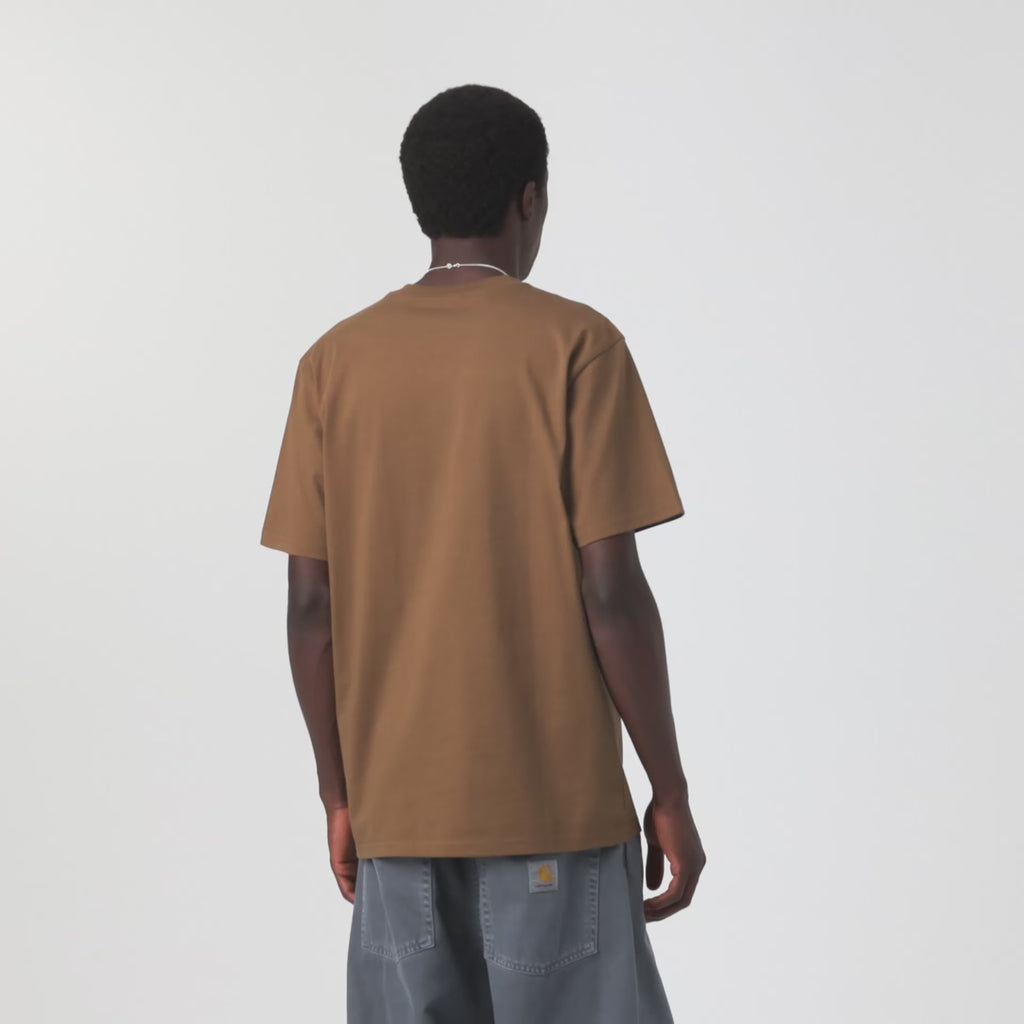 Carhartt WIP Script T-Shirt - WIP H Brown/Black