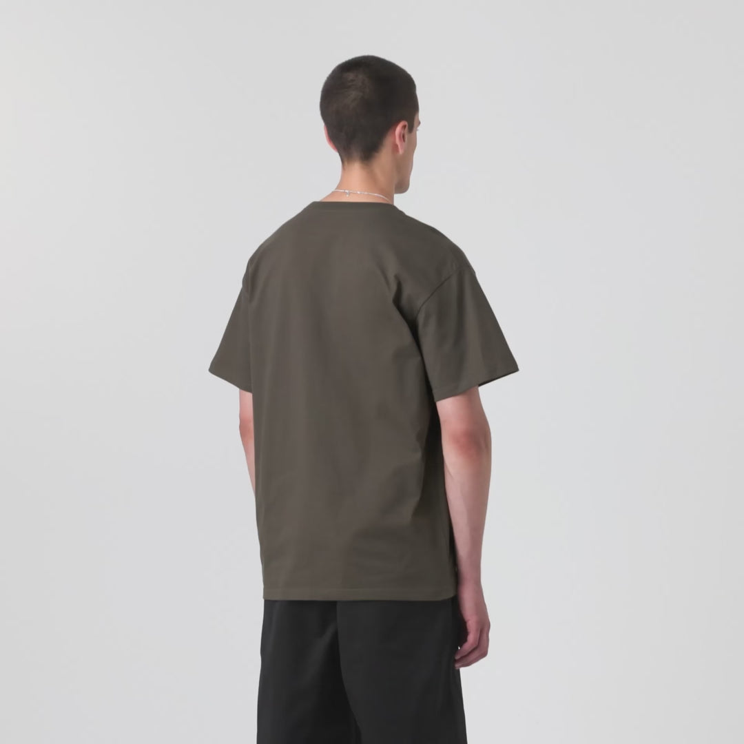 Carhartt WIP Chase T-Shirt - Shungite/Gold video