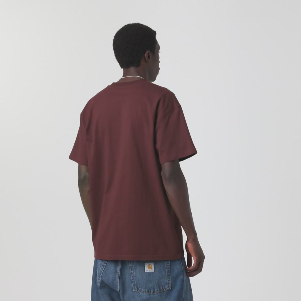 Carhartt WIP American Script T-Shirt - Amarone video