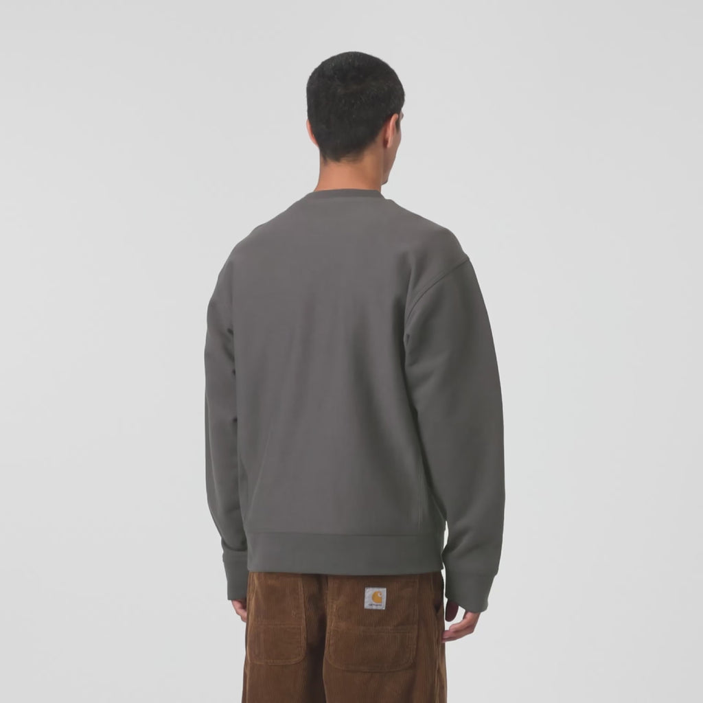 Carhartt WIP American Script Sweatshirt - Graphite video