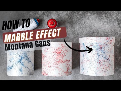 Marble Effect Spray Paint 400ml - Red EM3000