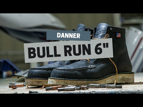Bull Run 6" Moc Toe Boot - Black