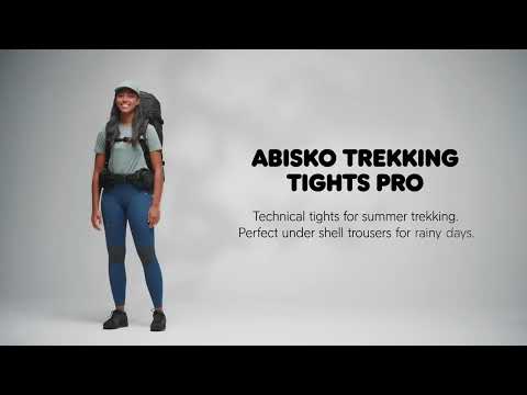 Women's Abisko Trekking Tights Pro - Pomegranate Red-Iron Grey