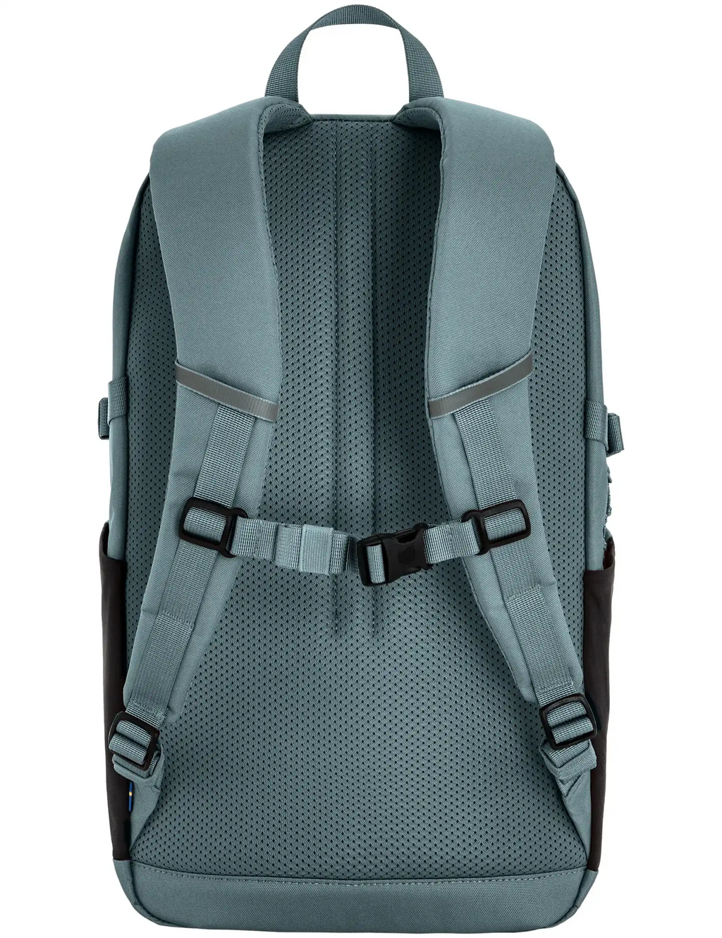Nimbus blue backpack with padded back panel, adjustable shoulder straps, and top handle