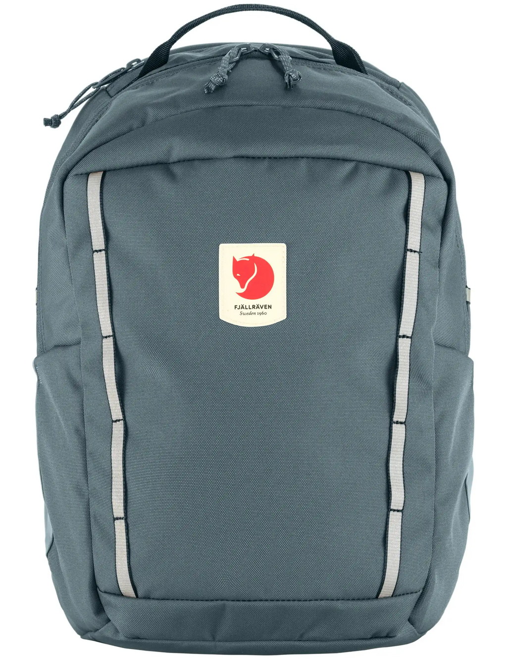 Kids backpack, dark blue, back panel with logo and padded carry straps