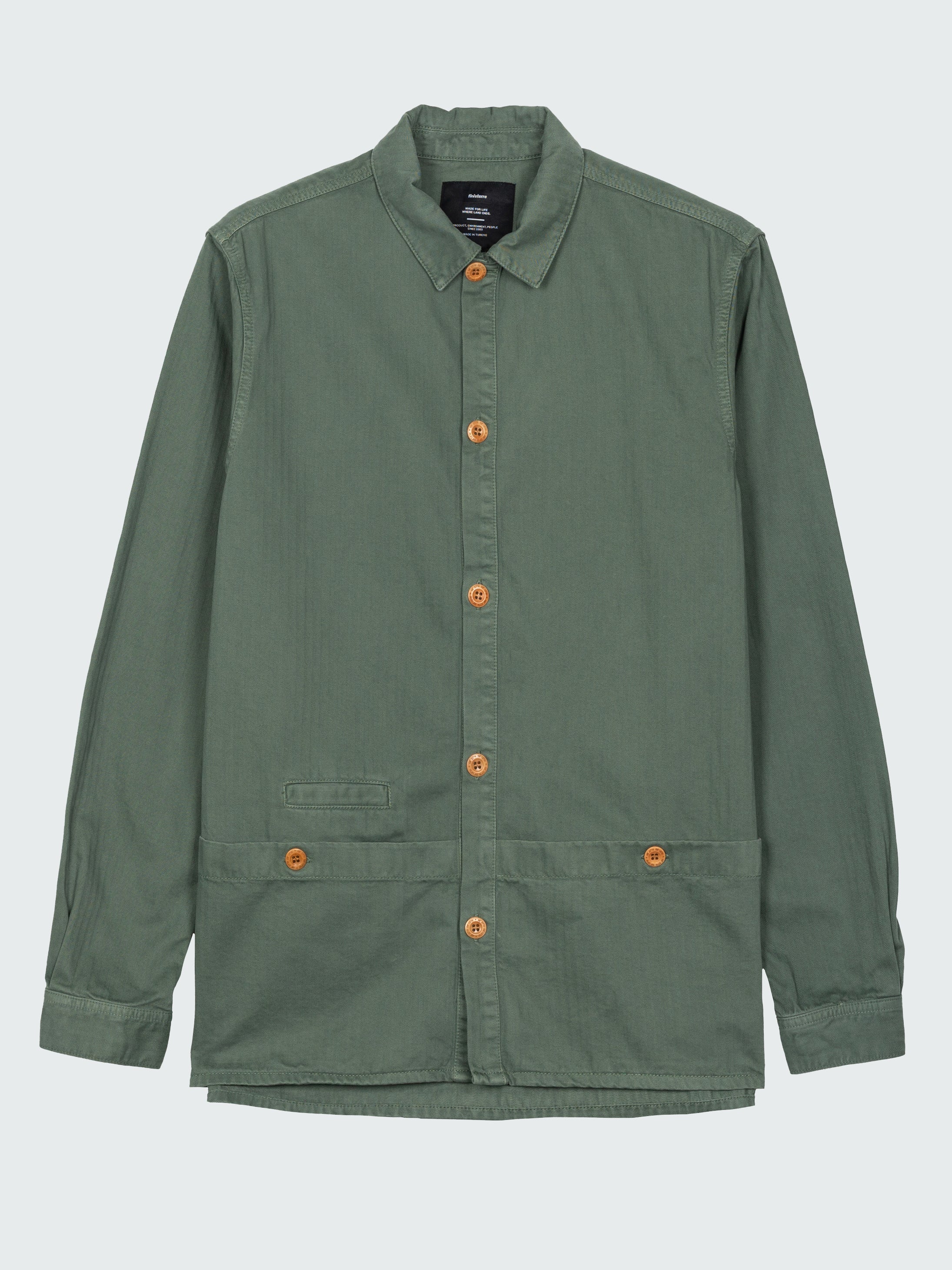 Finisterre Tonkin Work Shirt - Sailboat Green