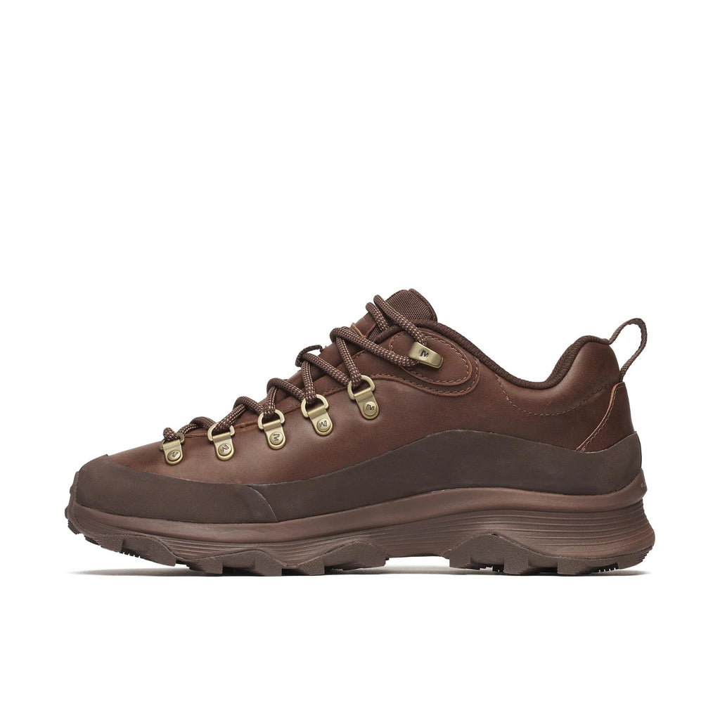 Merrell Ontario Speed Leather shoe in Mole, opposite side profile