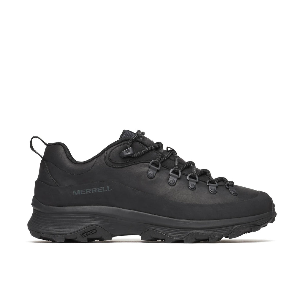 Merrell Ontario Speed Leather shoe in Black, side profile