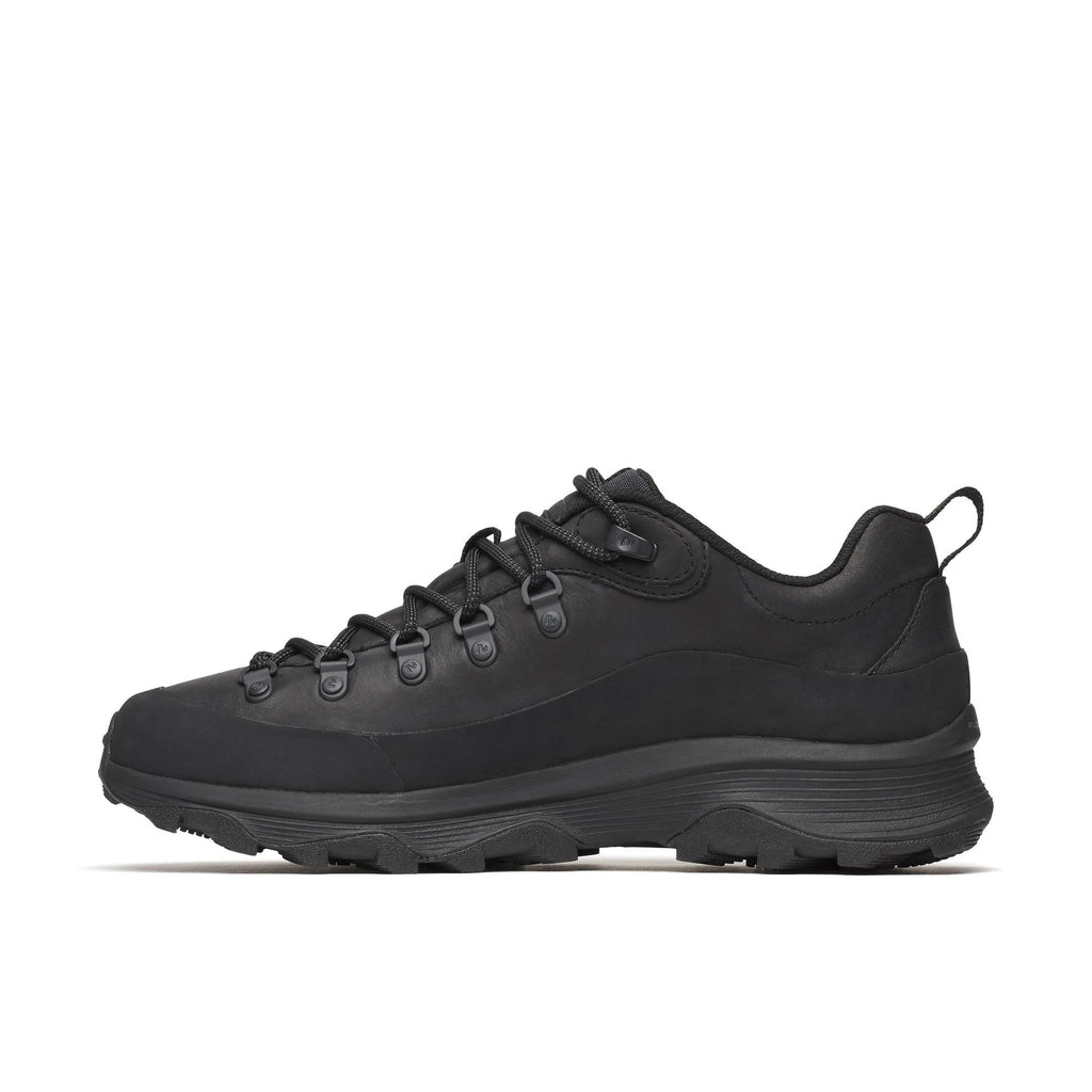 Merrell Ontario Speed Leather shoe in Black, opposite side profile