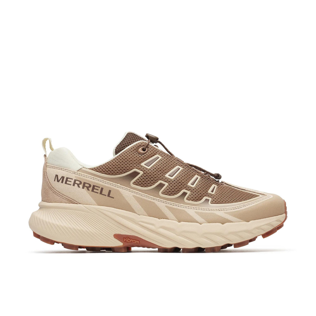 Merrell Agility Peak 5 trail running shoe in Hazel, side profile