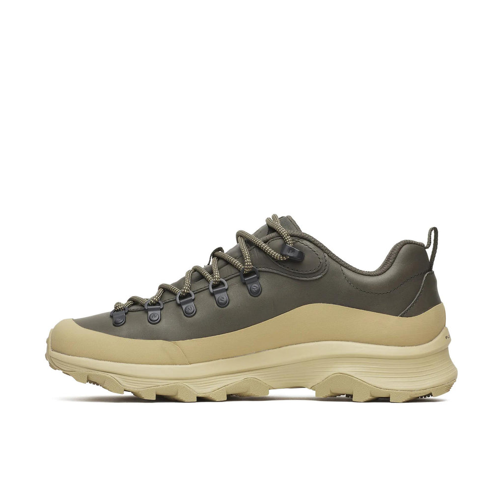 Merrell Ontario Speed Leather shoe in Beluga/Palm, opposite side profile
